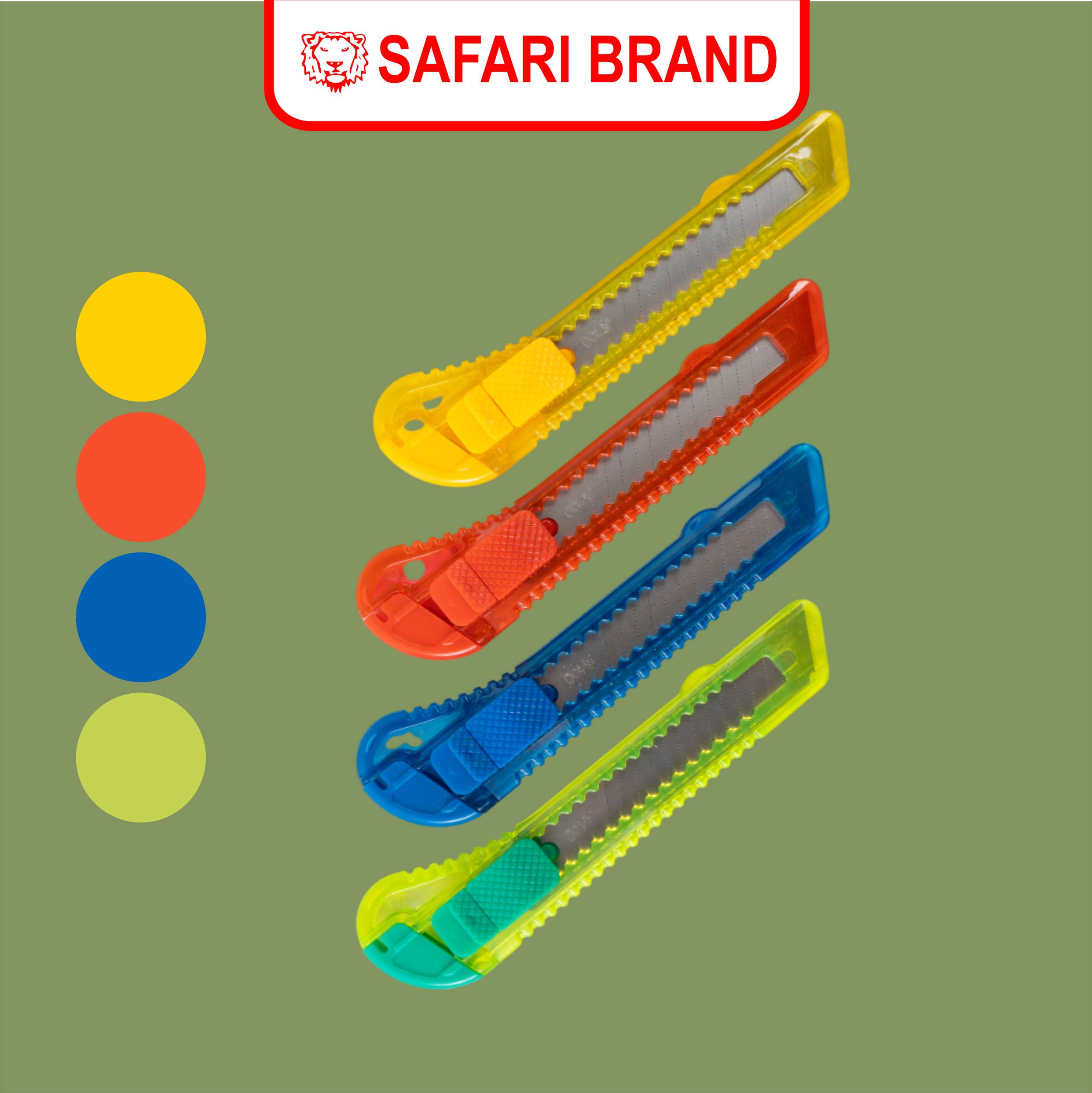SAFARI Cutter Plastik Besar Kecil Renteng