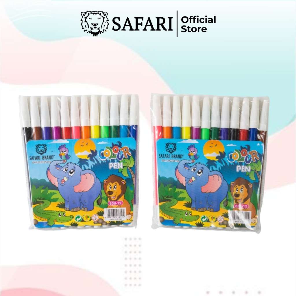 SAFARI Spidol 12 Warna SF-838