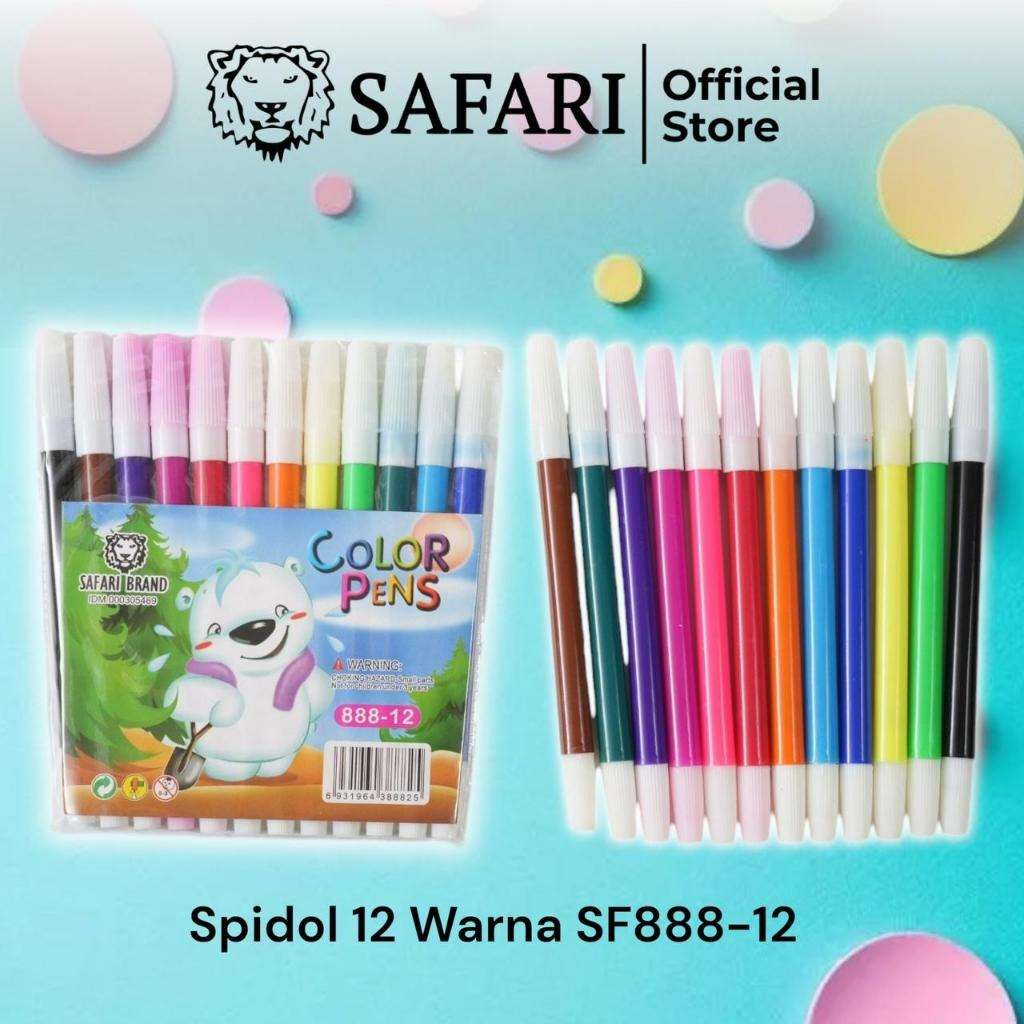 SAFARI Spidol 12 Warna SF-888